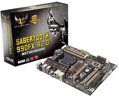 ASUS SABERTOOTH 990FX R2.0 AM3+Socket ATX AMD 990FX Chipset DDR3 Motherboard for Desktop