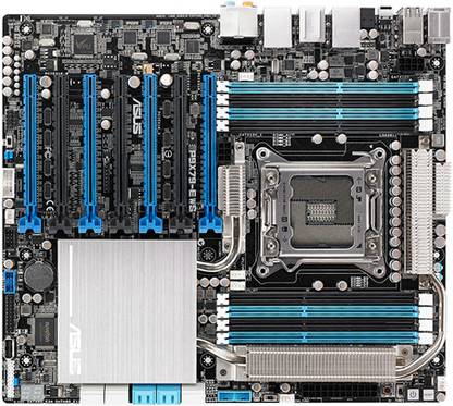 ASUS P9X79-E WS The Most Scalable 4-Way x16 Links Graphic Power LGA 2011Socket ATX Intel X79 Chipset DDR3 Motherboard for Desktop