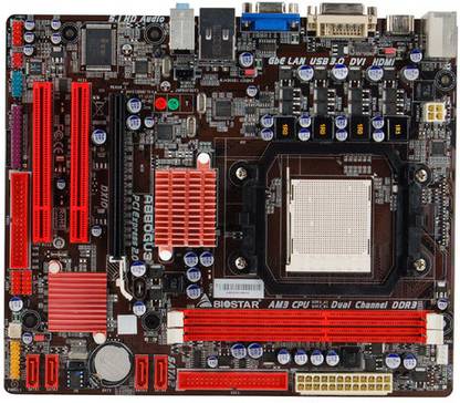 Biostar A880GU3 AM3Socket Micro-ATX AMD 880G Chipset DDR3 Motherboard for Desktop