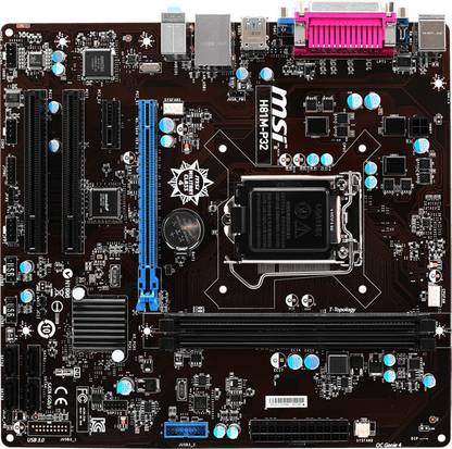 MSI H81M-P32 LGA 1150Socket Micro-ATX Intel H81 Express Chipset DDR3 Motherboard for Desktop
