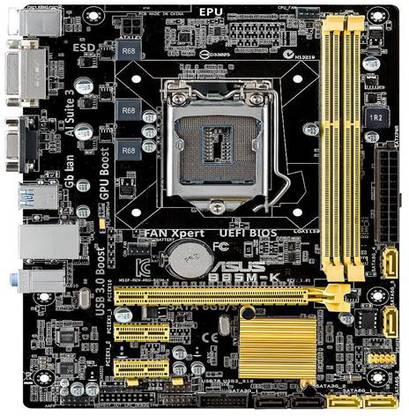 ASUS B85M-K LGA 1150Socket ATX Intel B85 Chipset DDR3 Motherboard