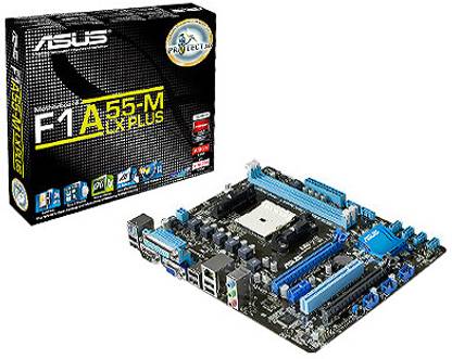 ASUS F1A55-M LX PLUS FM1Socket Micro-ATX AMD A55 Chipset DDR3 Motherboard for Desktop