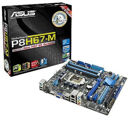 ASUS P8H67-M LGA 1155Socket Micro-ATX Intel H67 Chipset DDR3 Motherboard for Desktop