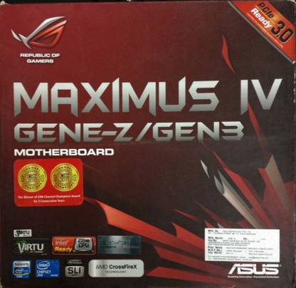 ASUS MAXIMUS IV GENE-Z LGA 1155Socket Micro-ATX Intel Z68 Chipset DDR3 Motherboard for Desktop