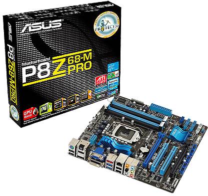 ASUS P8Z68-M PRO LGA 1155Socket Micro-ATX Intel Z68 Chipset DDR3 Motherboard for Desktop