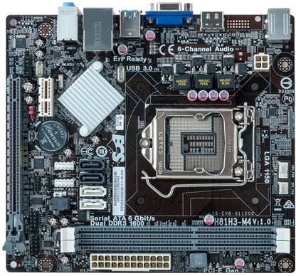 ECS H81H3-M4 LGA 1150Socket Micro-ATX Intel H81 Express Chipset DDR3 Motherboard for Desktop