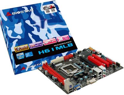 Biostar H61MLB LGA 1155Socket Micro-ATX Intel H61 Chipset DDR3 Motherboard for Desktop