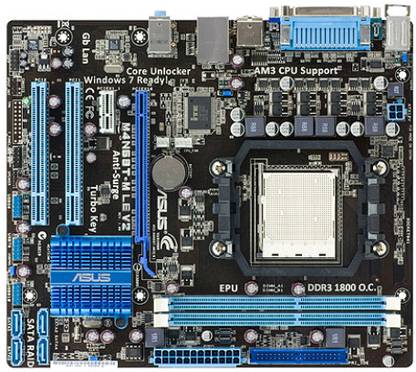 ASUS M4N68T-M LE V2 AM3Socket Micro-ATX GeForce 7025 Chipset DDR3 Motherboard for Desktop