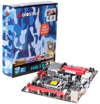 Biostar H61MU3 LGA 1155Socket Micro-ATX Intel H61 Chipset DDR3 Motherboard for Desktop