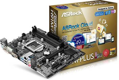 ASRock H91M-PLUS LGA 1150Socket Micro-ATX Intel H81 Chipset DDR3 Motherboard for Desktop
