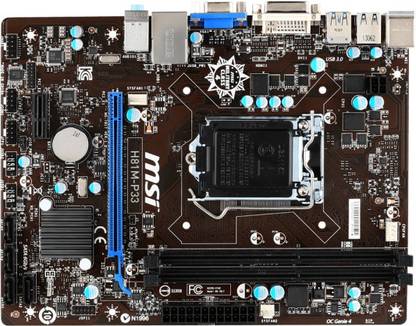 MSI H81M-P33 LGA 1150Socket Mini-ATX Intel® H81 Express Chipset DDR3 Motherboard