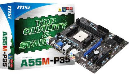 MSI A55M-P35 FM1Socket Micro-ATX AMD A55 Chipset DDR3 Motherboard