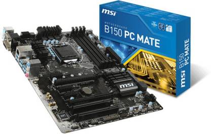MSI B150 PC MATE LGA1151Socket ATX Intel® B150 Chipset DDR4 Motherboard for Desktop