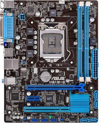 ASUS H61M-C LGA 1155Socket ATX Intel H61 Chipset DDR3 Motherboard