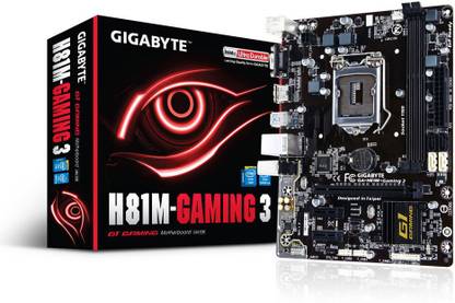 GIGABYTE GA-H81M-GAMING 3 LGA 1150Socket Micro-ATX Intel H81 Express Chipset DDR3 Motherboard for Desktop