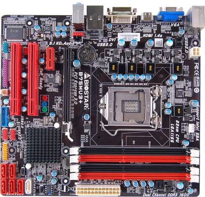 Biostar B75MU3+ LGA 1155Socket Micro-ATX Intel B75 Chipset DDR3 Motherboard