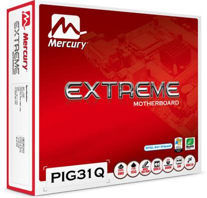 Mercury PIG31Q LGA 775Socket Micro-ATX Intel G31 Chipset DDR2 Motherboard for Desktop