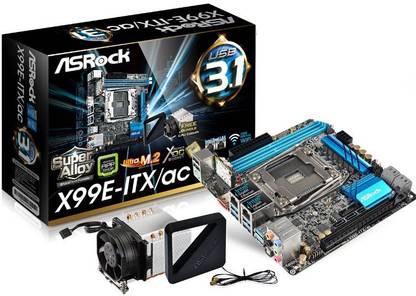 ASRock X99E-ITX/ac LGA 2011Socket Mini-ITX Intel X99 Chipset DDR4 Motherboard for Desktop