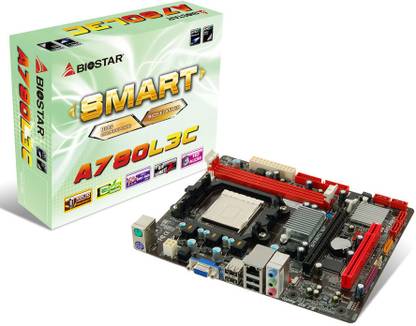 Biostar A780L3C AM3Socket Micro-ATX AMD 760G / SB710 Chipset DDR3 Motherboard for Desktop