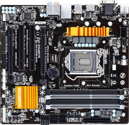 GIGABYTE GA-Z97M-D3H LGA 1150 Intel Z97 HDMI Sata 6Gb/S USB 3.0 Micro Atx Intel LGA 1150Socket Micro-ATX Intel Z97 Chipset DDR3 Motherboard for Desktop