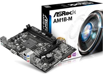 ASRock AM1B-M LGA 1150Socket Micro-ATX AMD Chipset DDR3 Motherboard for Desktop