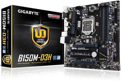 GIGABYTE GA-B150M-D3H LGA1151Socket Micro-ATX Intel® B150 Chipset DDR4 Motherboard for Desktop