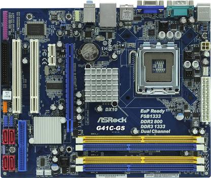 ASRock G41C-GS LGA 775Socket Micro-ATX Intel G41 Chipset DDR3 Motherboard