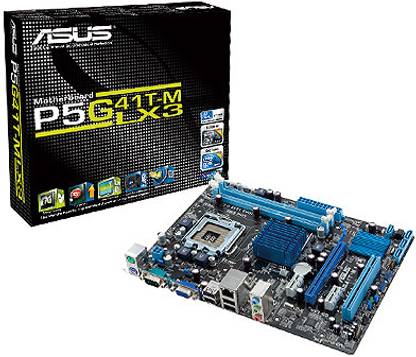 ASUS P5G41T-M LX3 LGA 775Socket Micro-ATX Intel G41 Chipset DDR3 Motherboard for Desktop
