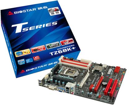 Biostar TZ68K+ LGA 1155Socket ATX Intel Z68 Chipset DDR3 Motherboard for Desktop