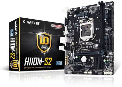 GIGABYTE GIGABYTE MOTHERBOARD H110M-S2 LGA1151Socket Micro-ATX Intel H110 Chipset DDR4 Motherboard for Desktop