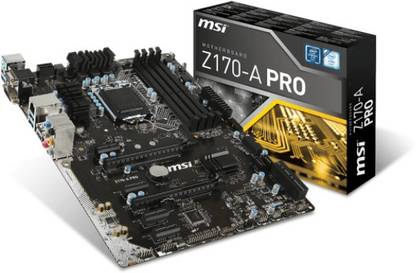 MSI Z170A Pro LGA1151Socket ATX Intel Z170 Chipset DDR4 Motherboard for Desktop