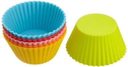 Molyf Silicone Cup Cake Mould, Set of 6 Silicone Cupcake/Muffin Mould 1