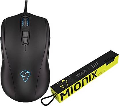 Mionix AVIOR 7000 with SARGAS Medium Mousepad Wired Ambidextrous Optical Gaming Mouse