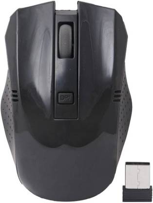 ADNet Ultra Sleek 2.4 Ghz Nano Receiver for PC Laptop-Black Wireless Ambidextrous Optical Mouse