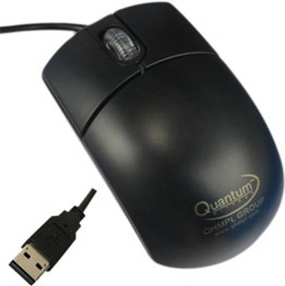 QUANTUM QHM 220 Wired Ambidextrous Optical Mouse