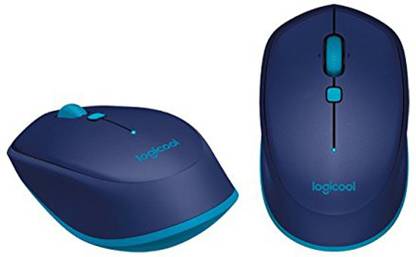 Logitech Bluetooth-M-337-Blue Wireless Ambidextrous Laser Mouse  with Bluetooth