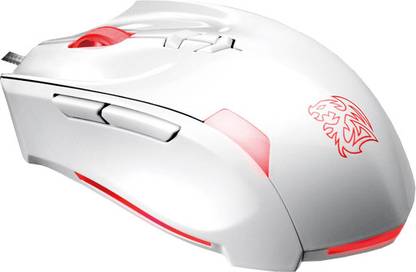 Tt eSPORTS Theron Combat White Wired Ambidextrous Laser Gaming Mouse
