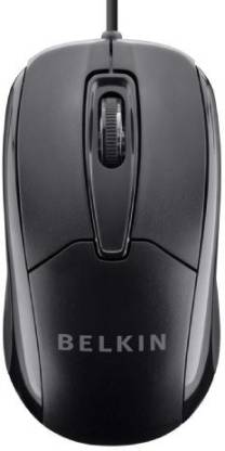 BELKIN 3 Button Wired USB Optical Mouse for Desktop, Laptop, and Netbook (Mac or PC) Wired