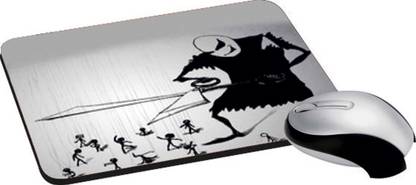 meSleep Stick Figures PD-14-62 Non Slip Base Mousepad