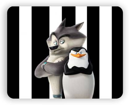 Magic Cases Latest design penguins of madagascar skipper and classified stylish mousepad Non Slip Base Mousepad