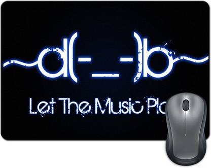 Rangeele Inkers Let The Music Play Non Slip Base Mousepad