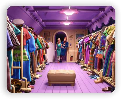 Magic Cases Latest design toy story 3 barbie and ken scene stylish mousepad Non Slip Base Mousepad