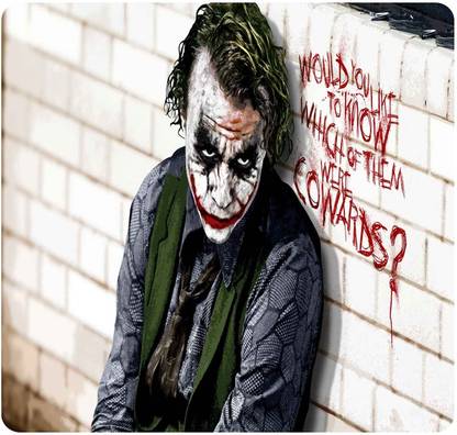 Moneysaver The Joker Batman Famous Quotes Mousepad