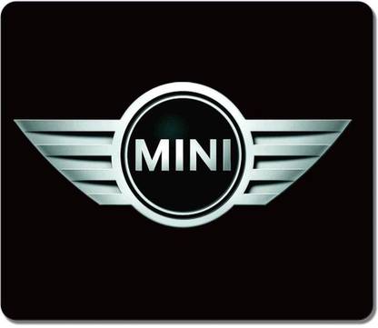 Magic Cases Mini Cooper Logo In Black Fashion Designs Non Slip Base Mousepad