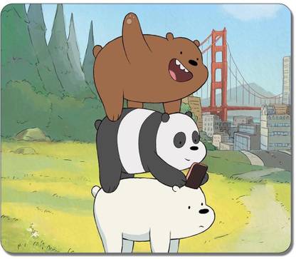Magic Cases We Bare Bears Poster Non Slip Base Mousepad