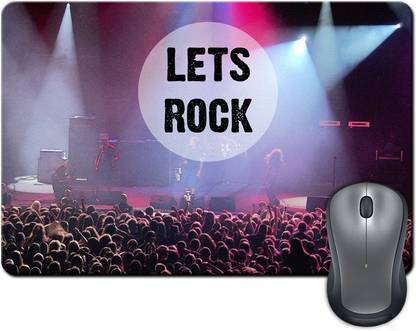 Rangeele Inkers Lets Rock Band Non Slip Base Mousepad