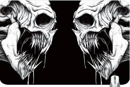 pinaki Skull Vs Skull Gaming Mousepad