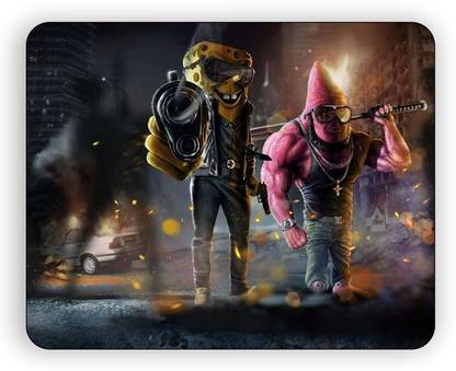 Magic Cases spongebob patrick wallpaper High Quality Printing MousePad Design 1681 Mousepad
