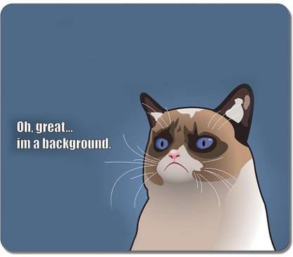 Magic Cases Grumpy Cat Tardar Sauce Angry Kitty Non Slip Base Mousepad