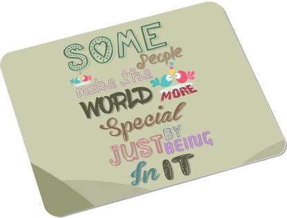 SKY TRENDS Some People Make The World More Special By Just Being In It With Color Mehndi Unique Gifts For Birthday Anniversary Rectangle Mousepad